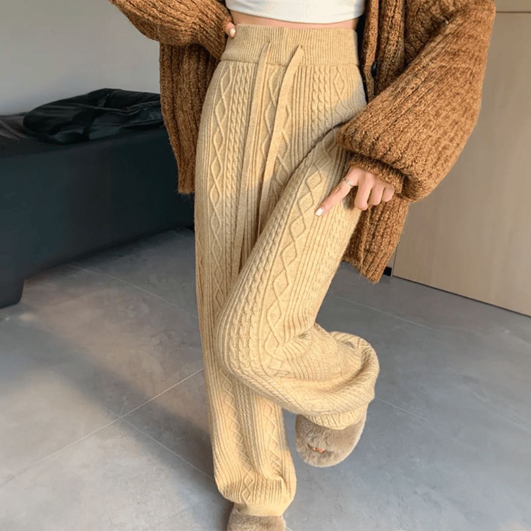 Olivia Jacquard Knit Sweatpants