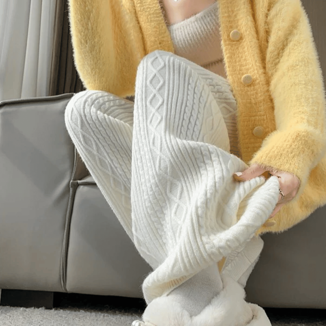 Olivia Jacquard Knit Sweatpants