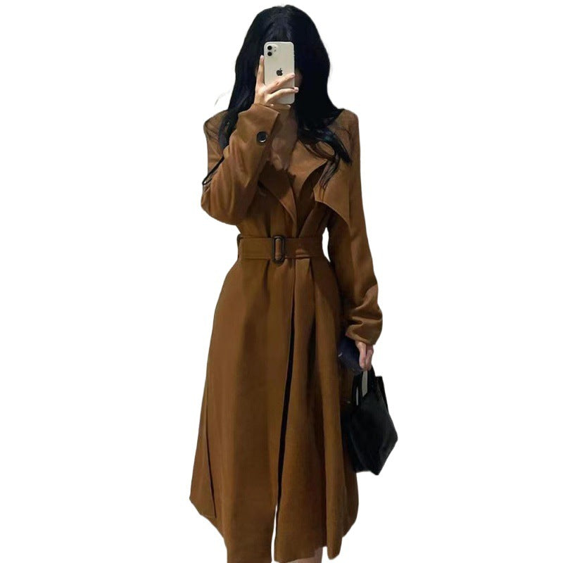 Elina - Long Suede Jacket