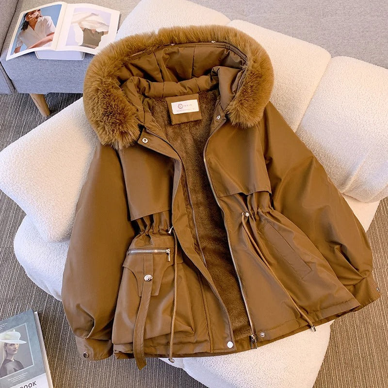 Isla - Winter Puffer Jacket - Fake Fur