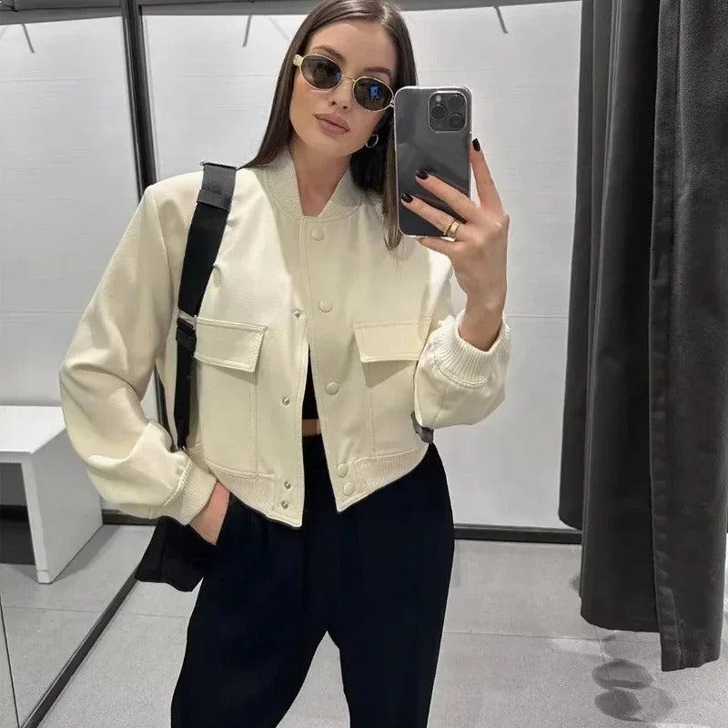 Jennifer - Bomber Jacket - Cropped