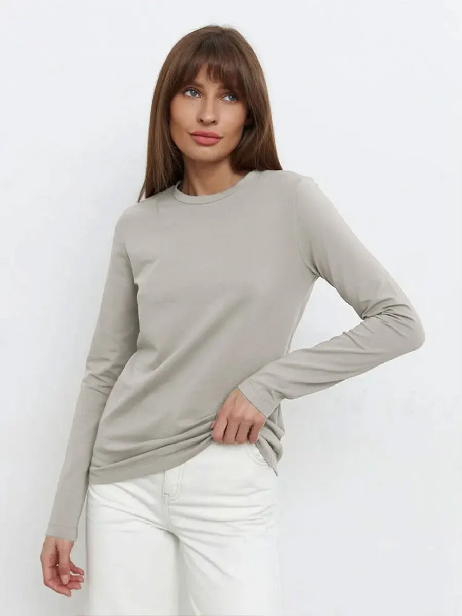 Anna - Basic Long Sleeve Sweater - Oversized